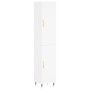 Aparador alto madera contrachapada blanco 34,5x34x180 cm de vidaXL, Aparadores - Ref: Foro24-3198769, Precio: 99,33 €, Descue...