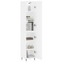 Aparador alto madera contrachapada blanco 34,5x34x180 cm de vidaXL, Aparadores - Ref: Foro24-3198769, Precio: 99,33 €, Descue...