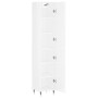Aparador alto madera contrachapada blanco brillo 34,5x34x180 cm de vidaXL, Aparadores - Ref: Foro24-3198771, Precio: 105,38 €...