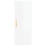 Aparador alto madera contrachapada blanco brillo 34,5x34x180 cm de vidaXL, Aparadores - Ref: Foro24-3198771, Precio: 105,38 €...