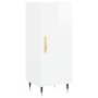 Aparador alto madera contrachapada blanco brillo 34,5x34x180 cm de vidaXL, Aparadores - Ref: Foro24-3198771, Precio: 105,38 €...