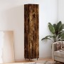 Aparador de madera contrachapada roble ahumado 34,5x34x180 cm de vidaXL, Aparadores - Ref: Foro24-3198774, Precio: 97,83 €, D...