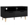Mueble de TV madera de ingeniería negro brillo 90x40x48,5 cm de vidaXL, Muebles TV - Ref: Foro24-326784, Precio: 82,36 €, Des...
