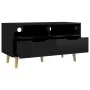 Mueble de TV madera de ingeniería negro brillo 90x40x48,5 cm de vidaXL, Muebles TV - Ref: Foro24-326784, Precio: 82,36 €, Des...