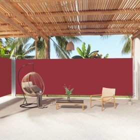 Toldo lateral retráctil rojo 200x1000 cm en Sombrillas | Comprar online en Foru.es
