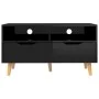 Mueble de TV madera de ingeniería negro brillo 90x40x48,5 cm de vidaXL, Muebles TV - Ref: Foro24-326784, Precio: 82,36 €, Des...