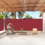 Toldo lateral retráctil rojo 200x1000 cm en Sombrillas | Comprar online en Foru.es