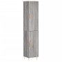 Aparador alto madera contrachapada gris Sonoma 34,5x34x180 cm de vidaXL, Aparadores - Ref: Foro24-3198783, Precio: 90,62 €, D...
