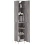 Aparador alto madera contrachapada gris Sonoma 34,5x34x180 cm de vidaXL, Aparadores - Ref: Foro24-3198783, Precio: 90,62 €, D...