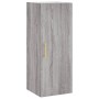 Aparador alto madera contrachapada gris Sonoma 34,5x34x180 cm de vidaXL, Aparadores - Ref: Foro24-3198783, Precio: 90,62 €, D...