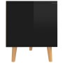 Mueble de TV madera de ingeniería negro brillo 90x40x48,5 cm de vidaXL, Muebles TV - Ref: Foro24-326784, Precio: 83,41 €, Des...