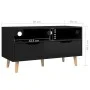 Mueble de TV madera de ingeniería negro brillo 90x40x48,5 cm de vidaXL, Muebles TV - Ref: Foro24-326784, Precio: 82,36 €, Des...