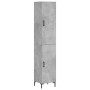 Aparador de madera contrachapada gris hormigón 34,5x34x180 cm de vidaXL, Aparadores - Ref: Foro24-3198789, Precio: 98,53 €, D...