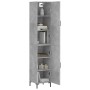 Aparador de madera contrachapada gris hormigón 34,5x34x180 cm de vidaXL, Aparadores - Ref: Foro24-3198789, Precio: 98,53 €, D...