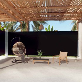 Toldo lateral retráctil negro 220x1000 cm en Sombrillas | Comprar online en Foru.es
