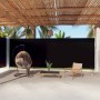 Toldo lateral retráctil negro 220x1000 cm en Sombrillas | Comprar online en Foru.es