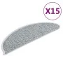 Alfombrilla autoadhesiva escalera sisal 15 uds azul 56x17x3 cm de vidaXL, Alfombrillas para escalones - Ref: Foro24-326862, P...