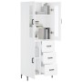 Aparador alto madera contrachapada blanco 69,5x34x180 cm de vidaXL, Aparadores - Ref: Foro24-3198465, Precio: 183,44 €, Descu...
