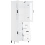 Aparador alto madera contrachapada blanco 69,5x34x180 cm de vidaXL, Aparadores - Ref: Foro24-3198465, Precio: 183,44 €, Descu...