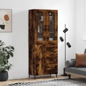 Tall smoked oak plywood sideboard 69.5x34x180 cm by vidaXL, Sideboards - Ref: Foro24-3198470, Price: 176,18 €, Discount: %