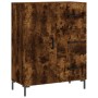 Aparador alto madera contrachapada roble ahumado 69,5x34x180 cm de vidaXL, Aparadores - Ref: Foro24-3198470, Precio: 178,55 €...