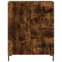 Aparador alto madera contrachapada roble ahumado 69,5x34x180 cm de vidaXL, Aparadores - Ref: Foro24-3198470, Precio: 178,55 €...