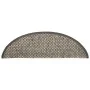 Alfombra autoadhesiva escalera sisal 15 uds antracita 65x21x4cm de vidaXL, Alfombrillas para escalones - Ref: Foro24-326872, ...