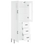 Aparador alto madera contrachapada blanco 69,5x34x180 cm de vidaXL, Aparadores - Ref: Foro24-3198473, Precio: 196,60 €, Descu...