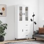 Aparador alto madera contrachapada blanco 69,5x34x180 cm de vidaXL, Aparadores - Ref: Foro24-3198481, Precio: 187,94 €, Descu...