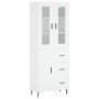 Aparador alto madera contrachapada blanco 69,5x34x180 cm de vidaXL, Aparadores - Ref: Foro24-3198481, Precio: 187,94 €, Descu...
