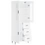 Aparador alto madera contrachapada blanco 69,5x34x180 cm de vidaXL, Aparadores - Ref: Foro24-3198481, Precio: 187,94 €, Descu...