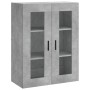 Aparador alto madera contrachapada gris hormigón 69,5x34x180 cm de vidaXL, Aparadores - Ref: Foro24-3198485, Precio: 171,20 €...