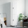 Aparador alto madera contrachapada blanco brillo 34,5x34x180 cm de vidaXL, Aparadores - Ref: Foro24-3198803, Precio: 117,35 €...