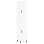 Aparador alto madera contrachapada blanco brillo 34,5x34x180 cm de vidaXL, Aparadores - Ref: Foro24-3198803, Precio: 117,35 €...