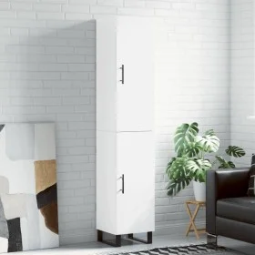 Aparador alto madera contrachapada blanco 34,5x34x180 cm de vidaXL, Aparadores - Ref: Foro24-3198809, Precio: 128,14 €, Descu...