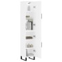 Aparador alto madera contrachapada blanco 34,5x34x180 cm de vidaXL, Aparadores - Ref: Foro24-3198809, Precio: 130,01 €, Descu...