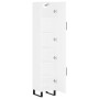 Aparador alto madera contrachapada blanco 34,5x34x180 cm de vidaXL, Aparadores - Ref: Foro24-3198809, Precio: 130,01 €, Descu...