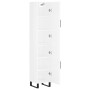 Aparador alto madera contrachapada blanco brillo 34,5x34x180 cm de vidaXL, Aparadores - Ref: Foro24-3198811, Precio: 134,01 €...