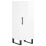 Aparador alto madera contrachapada blanco brillo 34,5x34x180 cm de vidaXL, Aparadores - Ref: Foro24-3198811, Precio: 134,01 €...