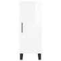 Aparador alto madera contrachapada blanco brillo 34,5x34x180 cm de vidaXL, Aparadores - Ref: Foro24-3198811, Precio: 134,01 €...