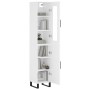 Aparador alto madera contrachapada blanco 34,5x34x180 cm de vidaXL, Aparadores - Ref: Foro24-3199193, Precio: 129,08 €, Descu...
