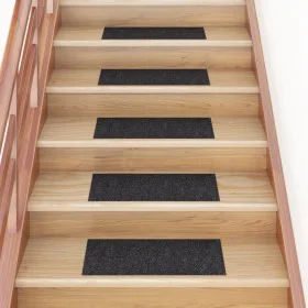 Alfombrilla autoadhesiva escalera 15 uds negro 60x25 cm de vidaXL, Alfombrillas para escalones - Ref: Foro24-326914, Precio: ...