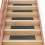 Alfombrilla autoadhesiva escalera 15 uds gris 76x20 cm de vidaXL, Alfombrillas para escalones - Ref: Foro24-326925, Precio: 2...