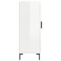 Aparador de madera contrachapada blanco brillante 69,5x34x90 cm de vidaXL, Aparadores - Ref: Foro24-830198, Precio: 88,16 €, ...