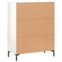 Aparador de madera contrachapada blanco brillante 69,5x34x90 cm de vidaXL, Aparadores - Ref: Foro24-830198, Precio: 88,16 €, ...