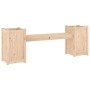Banco con jardineras madera maciza de pino 180x36x63 cm de vidaXL, Bancos de jardín - Ref: Foro24-825163, Precio: 129,47 €, D...