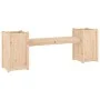 Banco con jardineras madera maciza de pino 180x36x63 cm de vidaXL, Bancos de jardín - Ref: Foro24-825163, Precio: 127,72 €, D...