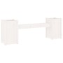Banco con jardineras madera maciza de pino blanco 180x36x63 cm de vidaXL, Bancos de jardín - Ref: Foro24-825164, Precio: 144,...