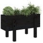 Jardinera madera maciza de pino negro 62x30x38 cm de vidaXL, Maceteros y jardineras - Ref: Foro24-825181, Precio: 41,83 €, De...