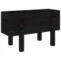 Jardinera madera maciza de pino negro 62x30x38 cm de vidaXL, Maceteros y jardineras - Ref: Foro24-825181, Precio: 41,26 €, De...